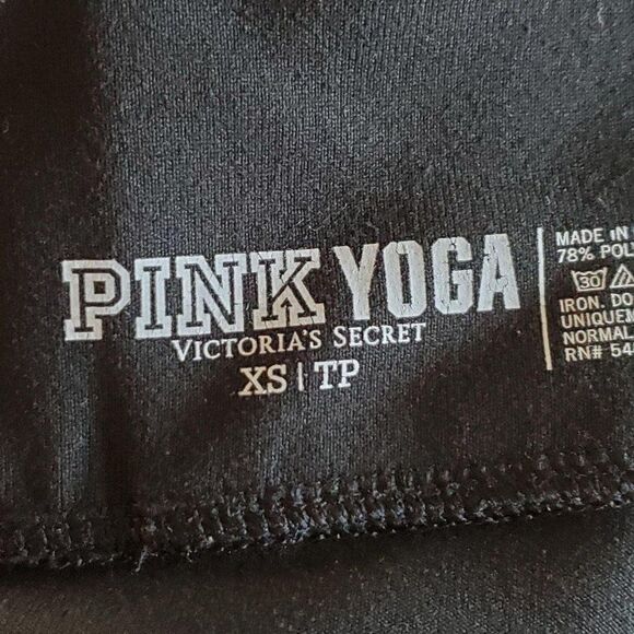 Victoria's Secret Pink Womens Pants Black XS  Yoga Leggings - Picture 3 of 9